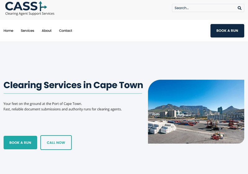web design portfolio Strand Western Cape